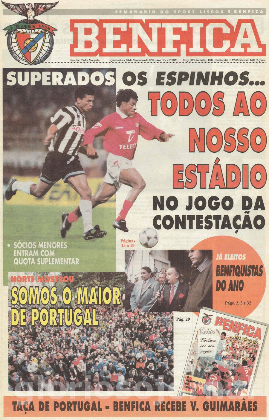 jornal o benfica 2823 1996-11-20